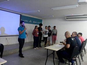 Apresentação de games na Game Jam Plus