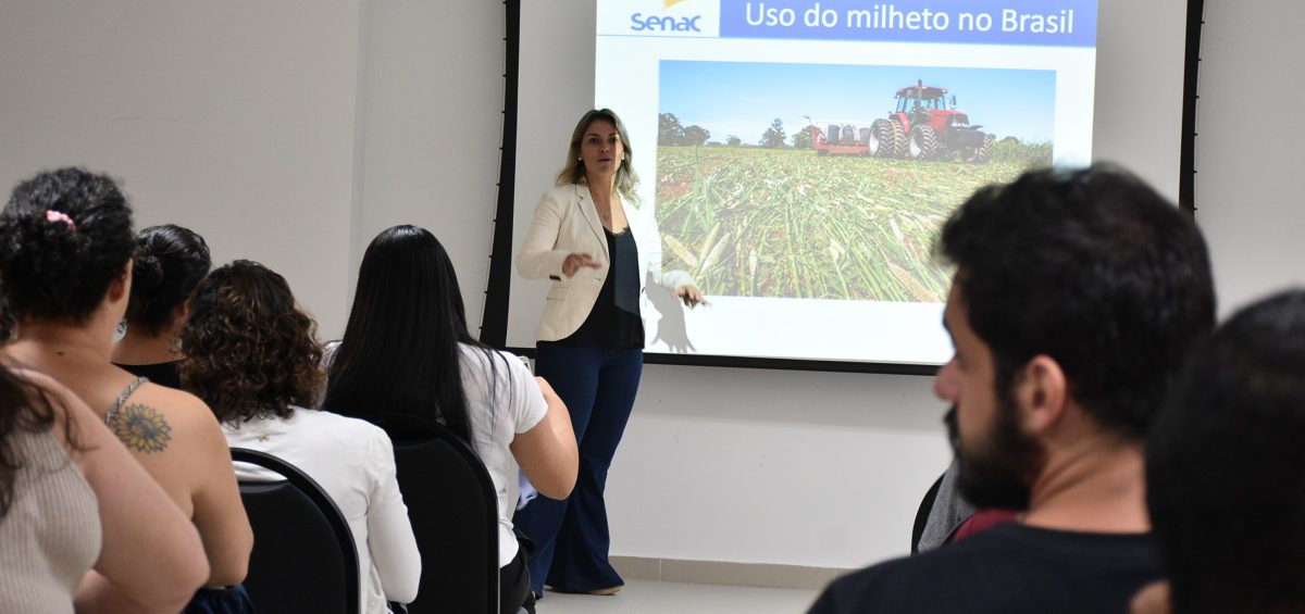 Amanda falou sobre o uso do milheto no Brasil