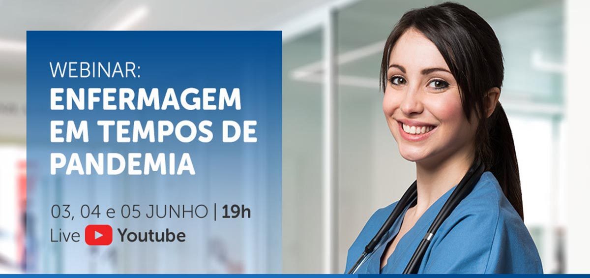 O papel da Enfermagem no combate à Covid-19 é tema de webinar gratuito realizado pelo Senac